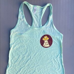 Brand new “believe in yourself “ racer back tank